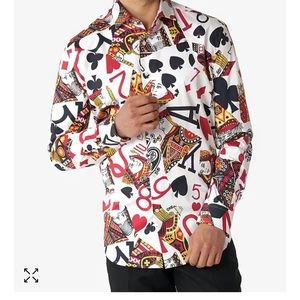 Men’s King of Poker Long Sleeve Shirt 3XL